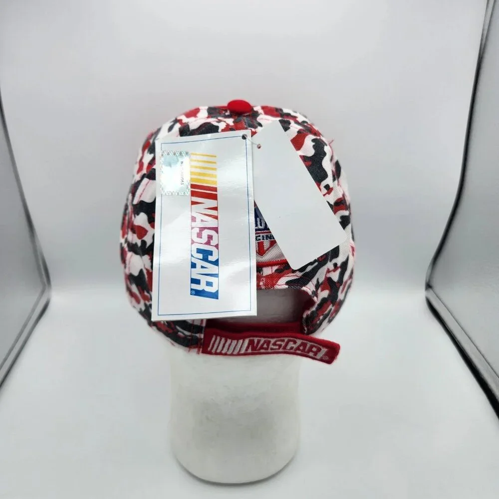 Jimmie Johnson 48 Camo Red White Nascar Strap Back Honoring Soldiers NWT